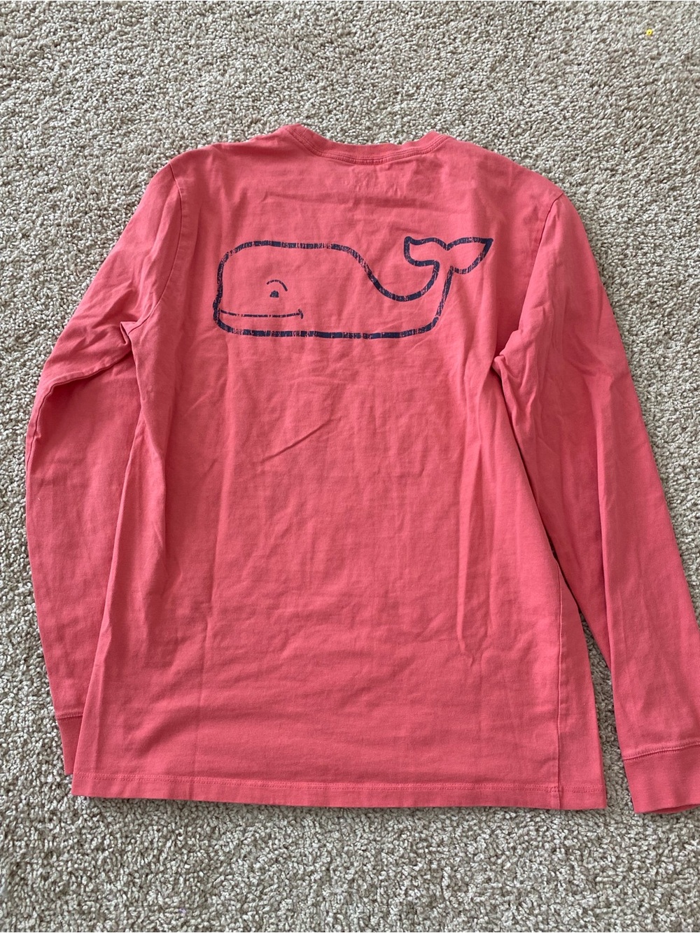 Vineyard Vines XS Coral Long Sleeve 100% Cotton Classic Whale - Picture 5 of 6